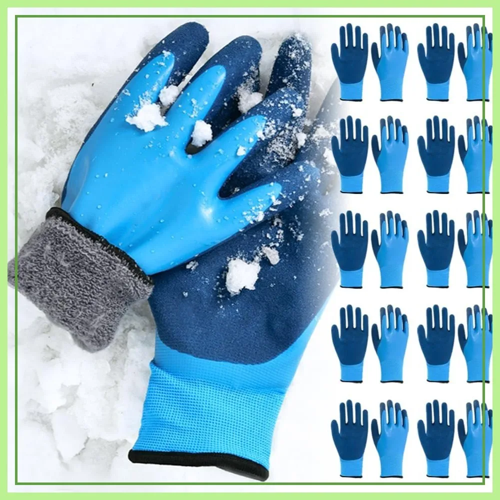 

10 Pairs Waterproof Winter Work Gloves for Men Women, Freezer Gloves for Outdoor Cold Weather, Shoveling Snow, Ice Fishing