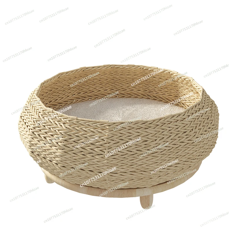 

Hand-Woven Products, Warm Winter Cathouse Doghouse, Cat Pet Bed, Four Seasons Universal Kittens Toy Nest