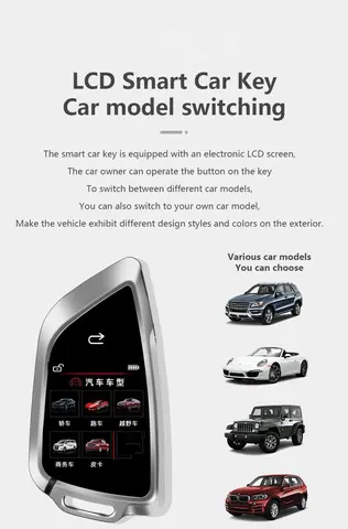 HS688 Universal Smart LCD Car Key For BMW Audi Benz KIA Lexus Jaguar Nissan Hyundai Honda Toyota Ford Renault Comfortable Entry 10 best sales g power bmw - №9