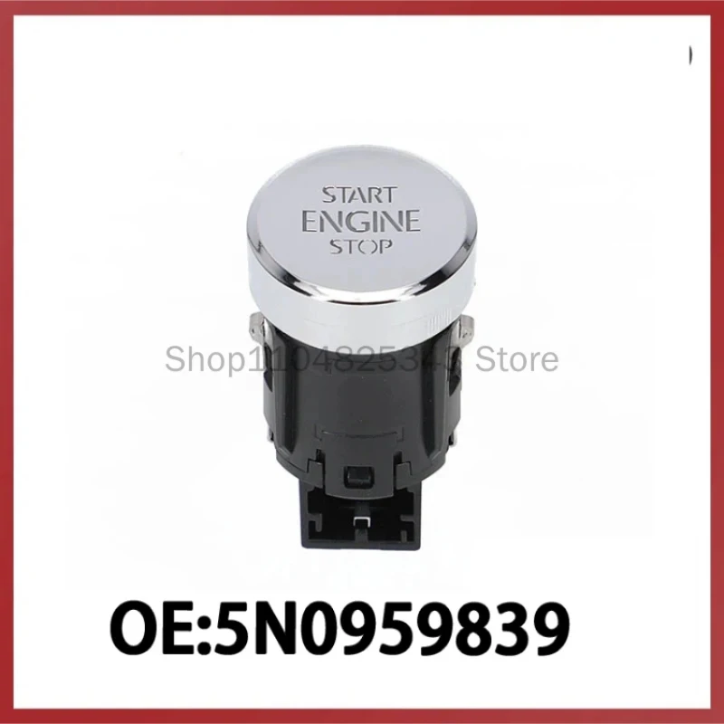 5N0959839 for VW Tiguan Sharan Auto Parts Matte Color One Button Start Switch Button