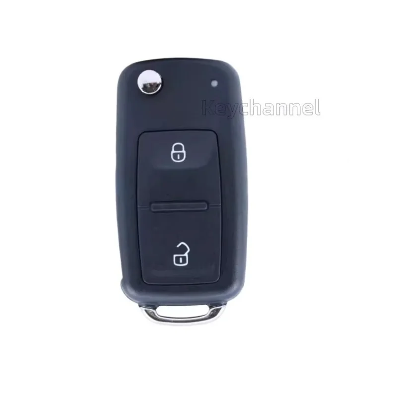1pcs 3 Button Car Key Shell 202AD Flip Remote Key Case Hu66 for Golf Tiguan Polo Candy Jetta Touran Skoda Seat Leon 5K0837202 AD