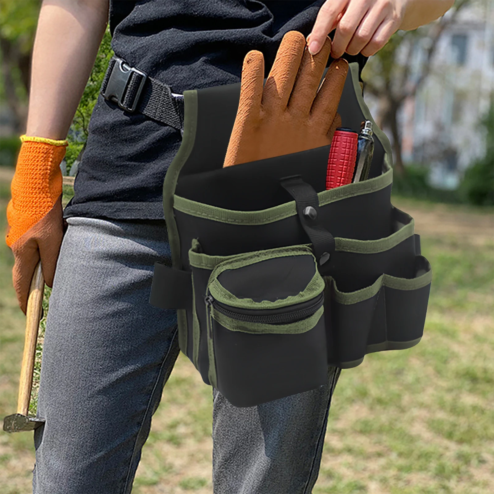 Electrician Tools Belt Storage Waist Bag Screwdriver Holster Working Holder Drill Organizer Pouch Versatility Waterproof Toolkit