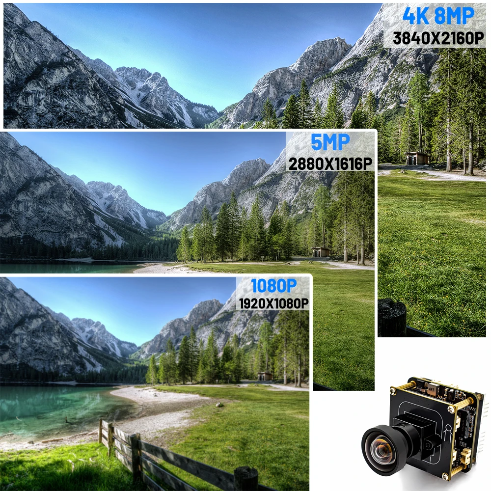 WGWK Ultral 4K Super Starlight IP Camera Board IMX678+Hi3519DV500 High Sensitivity Wide Dynamic Range CCTV Security Camera Board