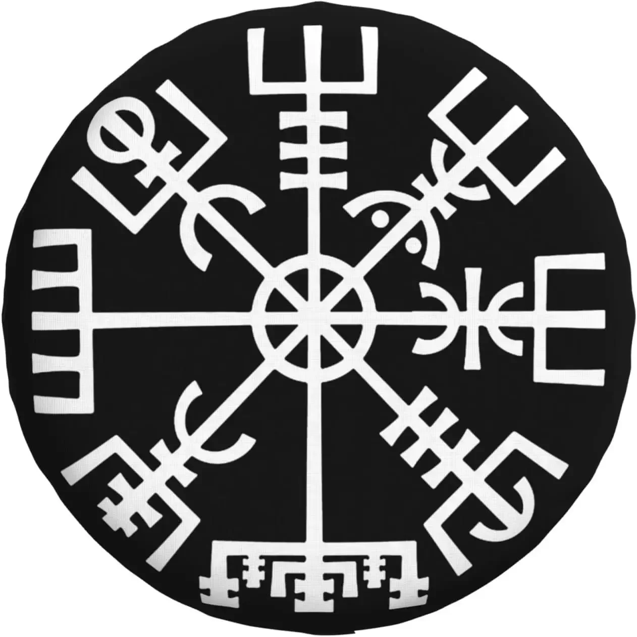 Cubierta neumático repuesto coche con compússola nórdica, símbolo vikingo, resistente al vento y a la lluvia, cubierta