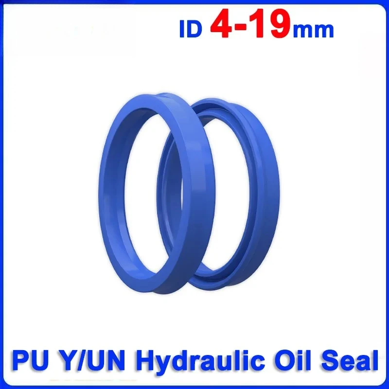 PU Y/UN Hydraulic Seal ID 4-19mm - Factory Direct Wear-Resistant Oil Seal for Cylinders (Polyurethane, In Stock)