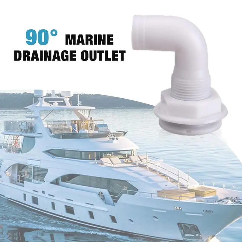 90 Degree Marine Floor Drain Sewage Drainage Outlet Reusable Portable Wear-resistant Drain Marine Accessories For Marine Rv