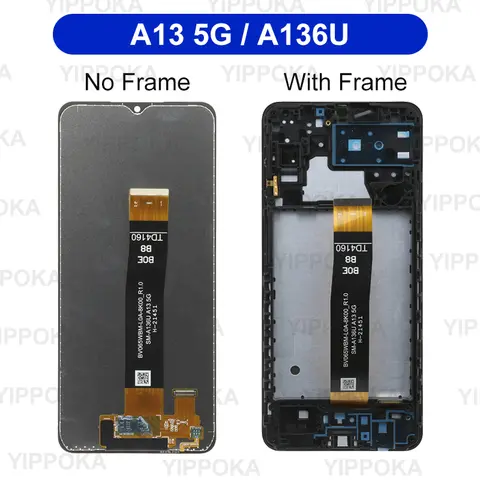 IPS For Samsung Galaxy A13 5G A136 A136U1 LCD Display Touch Screen For Samsung A13 A135F LCD A135F SM-A135M Screen Replacement