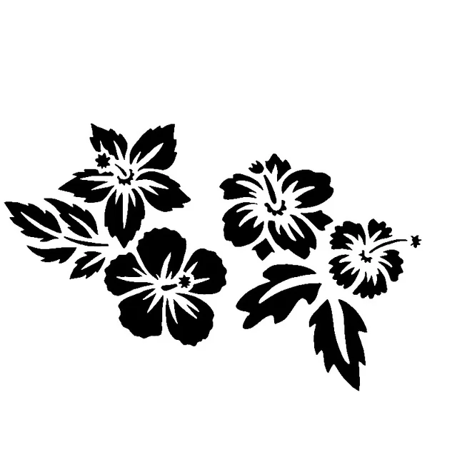 

18.2cm*11.7cm Small Flower Pile With Green Grass Funny Technology Vinyl Car Sticker Vivid Decal Delicate Design