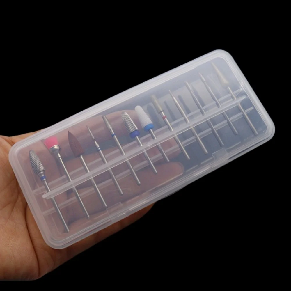 Portable 12-Hole Nail Drill Bit Storage Box 2.35mm – Nail Art Bits Display Organizer Holder for Salon & Home Use view 5