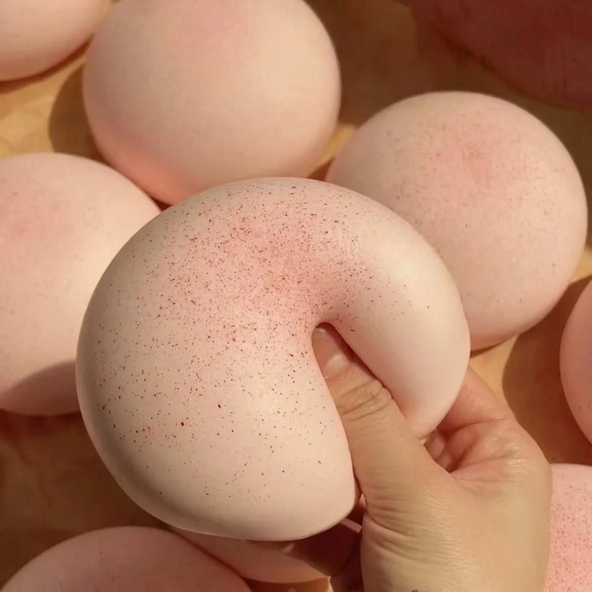 Squishy Realistic Daifuku Mochi Stress Relief Sensory Decompression Toys Sticky Slow Rising Squeeze Toy For Kids Adults Gift