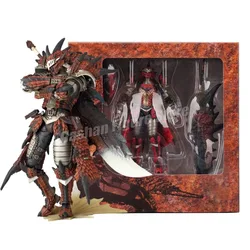 Kaiyodo Monster Hunter Rathalos Action Figure Revoltech Yamaguchi Swordsman Reus Model Male Fire Dragon Zinogre Figurine Toys