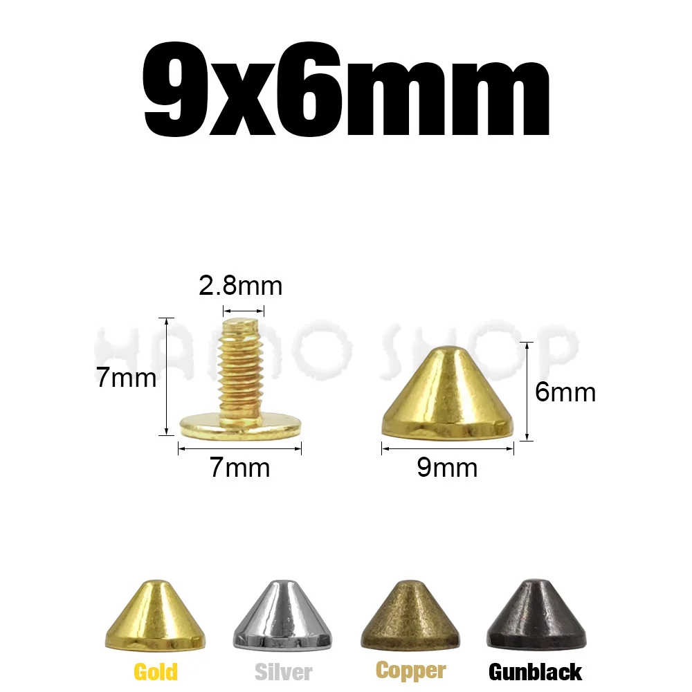 Variant: 50 peças 9x6mm