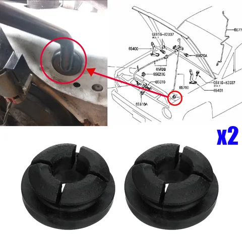 2 шт. для Nissan Primera P12 2001 2002 2003 2004 2005 2006 2007 2008 резиновая решетка капота автомобиля