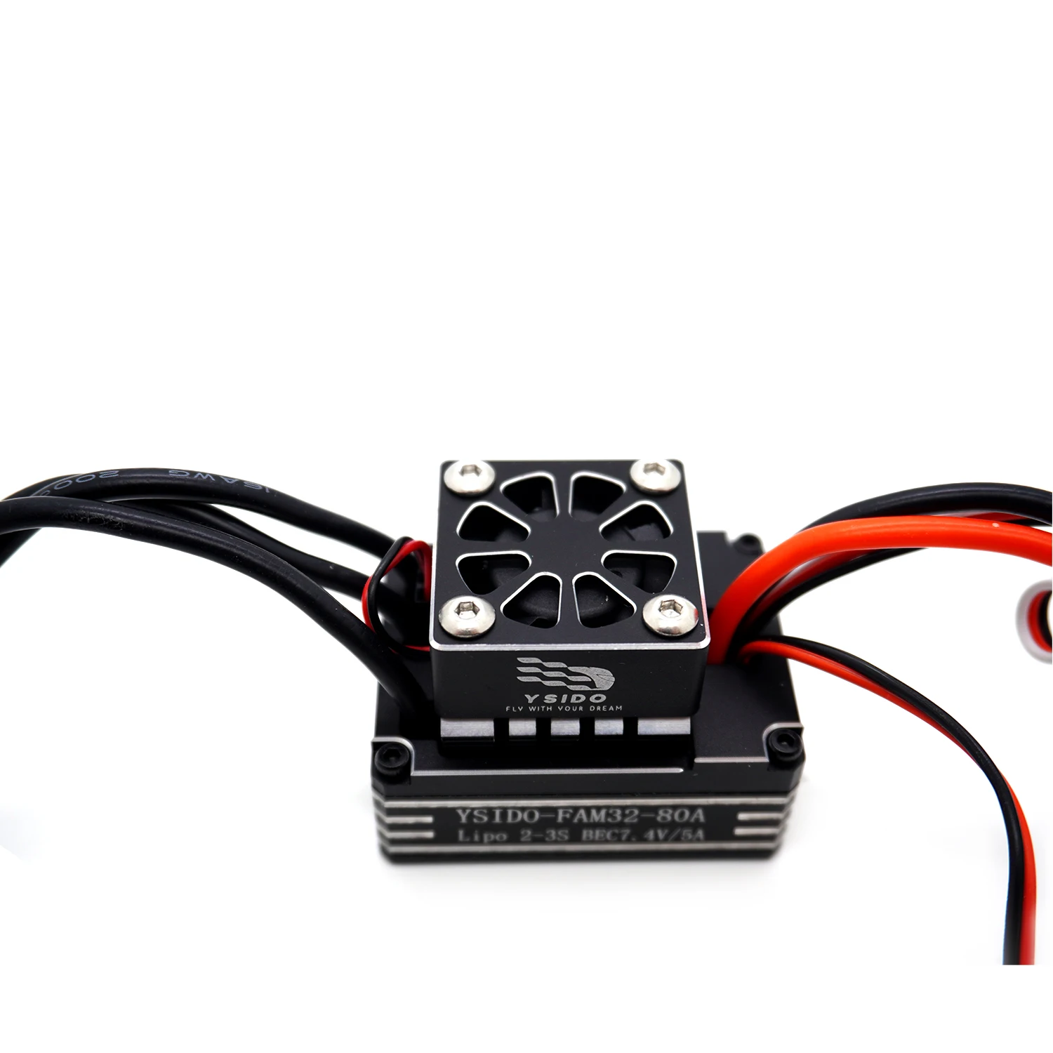 YSIDO 80A 2-3S ESC sin escobillas para 1/10 1/8 RC coche trepador monstruo vehículo todoterreno 2830/3536/3542/3548 y motores inferiores