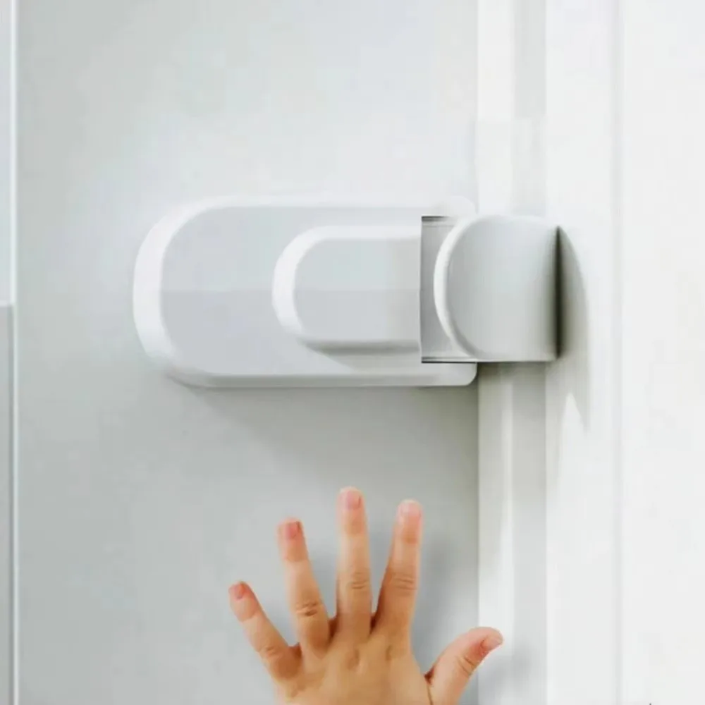 snap-on-child-proof-door-lock-adhesive-free-universal-fit-children-safety-lock-easy-installation-multi-functional