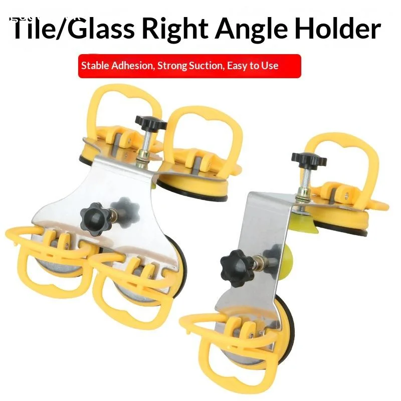 90 Degree Heavy Duty Suction Cup Floor Gap Fixer Granite Seam Guide Setter Slab Clamp for Alignment Repair Marble Quartz Stone