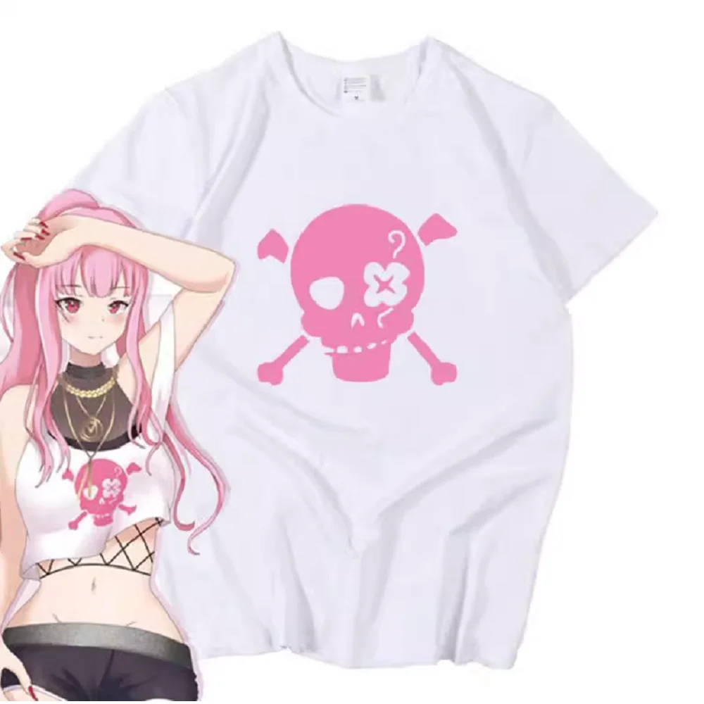 Unisex Anime Mori Calliope Mori-sama Calli Cantaloupe Cospaly Costume Cotton T Shirt Tee