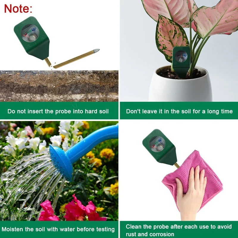 10PCS Mini Portable Hygrometer Tester Soil Moisture Humidimetre Meter Indoor Potted Plants Plantation Soil Analyzer