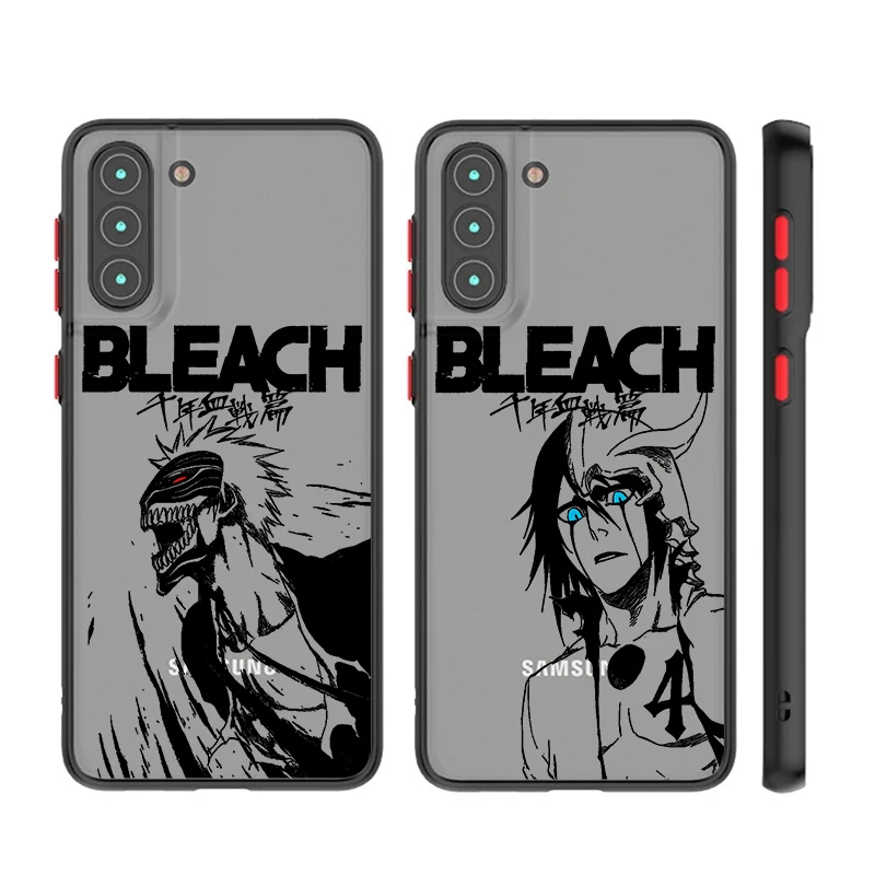 BLEACH Thousand Year Blood War For Samsung S24 S23 S22 S21 Ultra S20 FE Note 20 Plus 5G Frosted Translucent Matte Phone Case