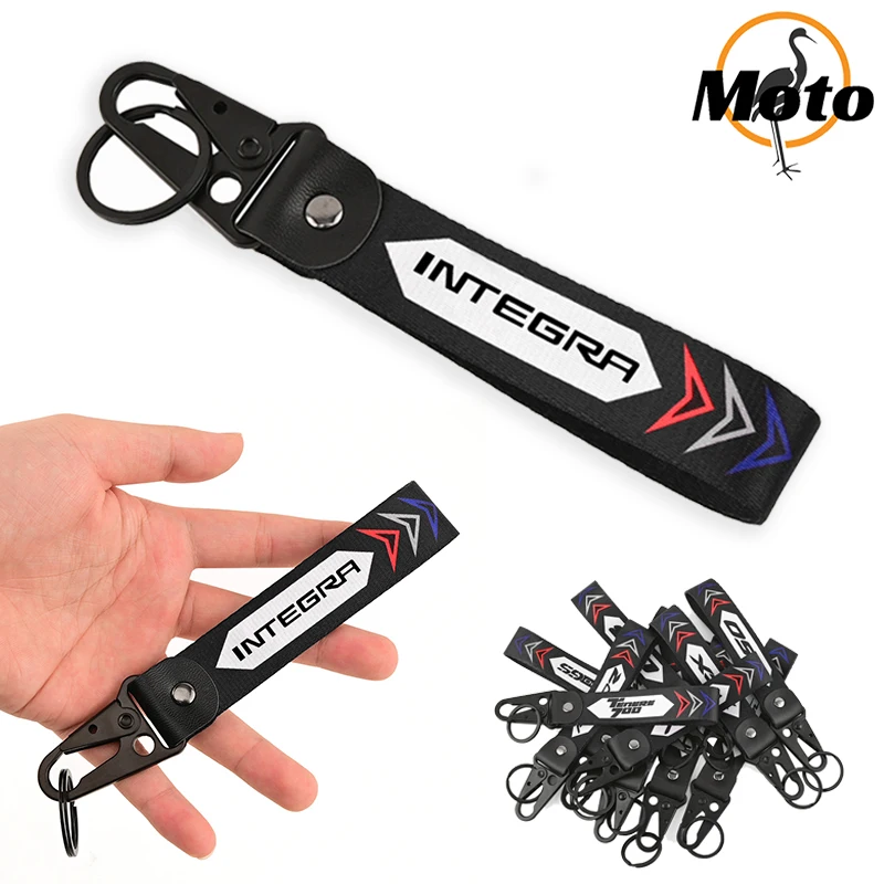 Llavero bordado para motocicleta, llavero con cinta, soporte para llaves, apto para HONDA INTEGRA NC 700 750 D NC700D NC750D NC700 NC750