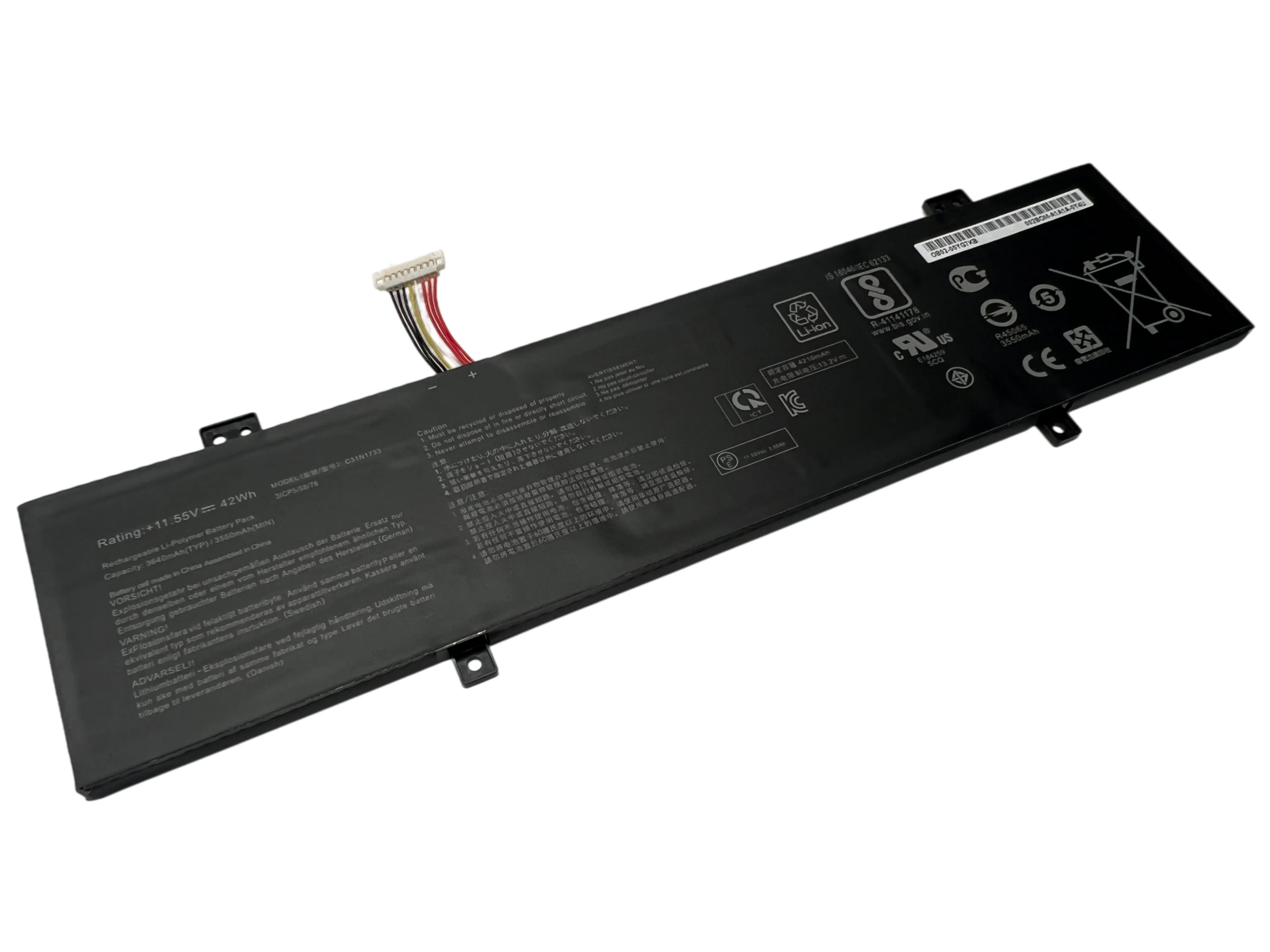 C31N1733 11.55V 42Wh Laptop Battery For Asus VivoBook Flip 14 TP412U TP412UA TP412FA SF4100F Series 0B200-02970000 0B20002970000