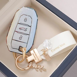 New TPU Car Remote Key Case Cover Shell for Peugeot 308 408 508 2008 3008 4008 5008 Citroen C4 C4L C6 C3-XR Picasso DS3 DS4 DS5