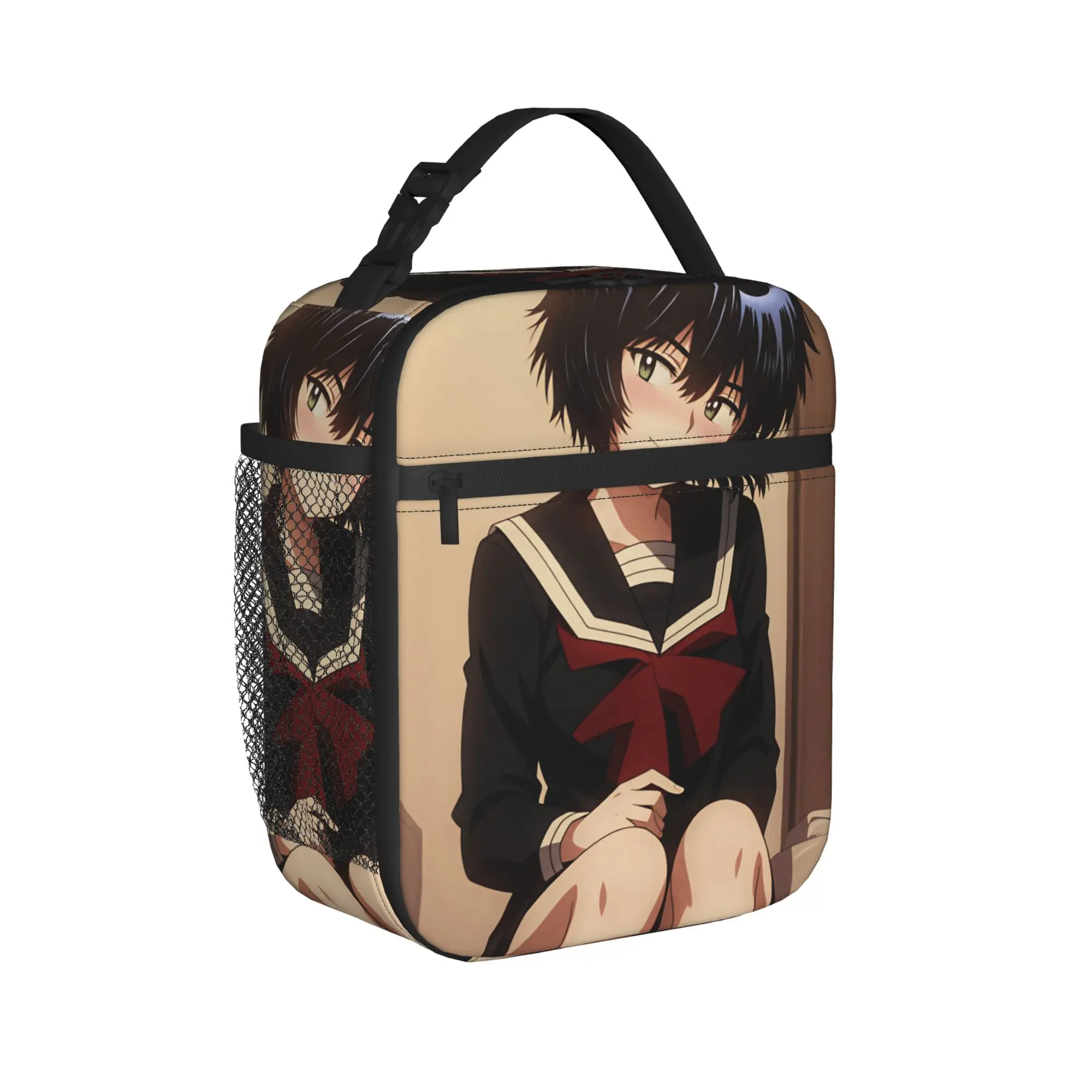 Anime Mysterious Girlfriend X Lunch Bag  Portable Insulated Lunch Box Adult Office Print Cooler Bag Casual Waterproof Lunch Bags