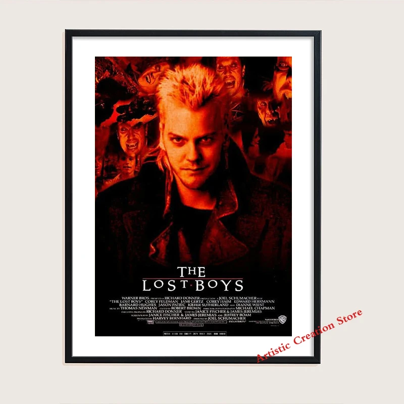 Lost Boys 1987 Classic Movie Print Art Canvas Poster, Living Room Decoration, Home Wall Picture