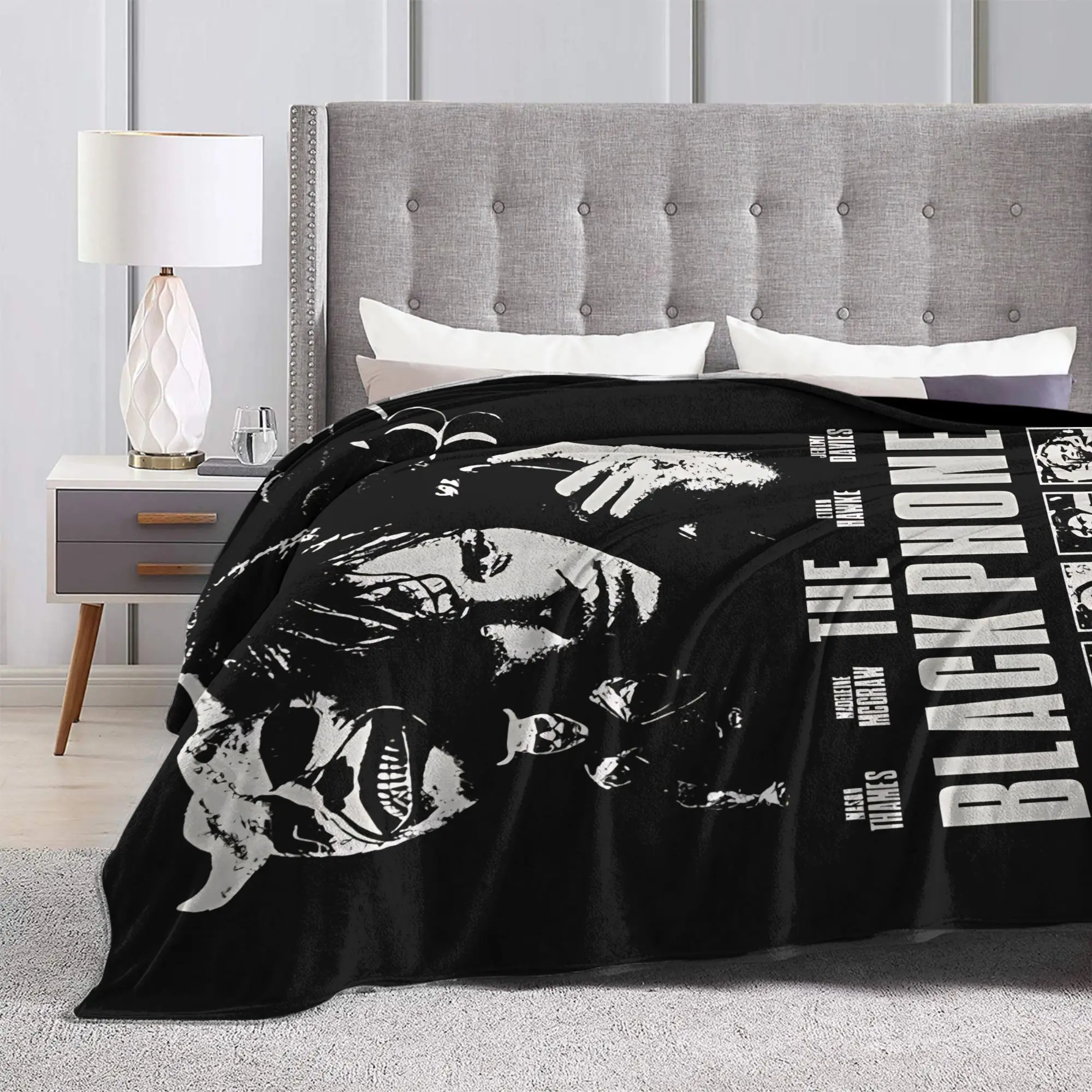 الهاتف الأسود فيلم الرعب البطانيات الزخرفية الفانيلا رمي بطانية للمنزل ديكور لينة الدافئة تصميم جودة المفرش هدية #3