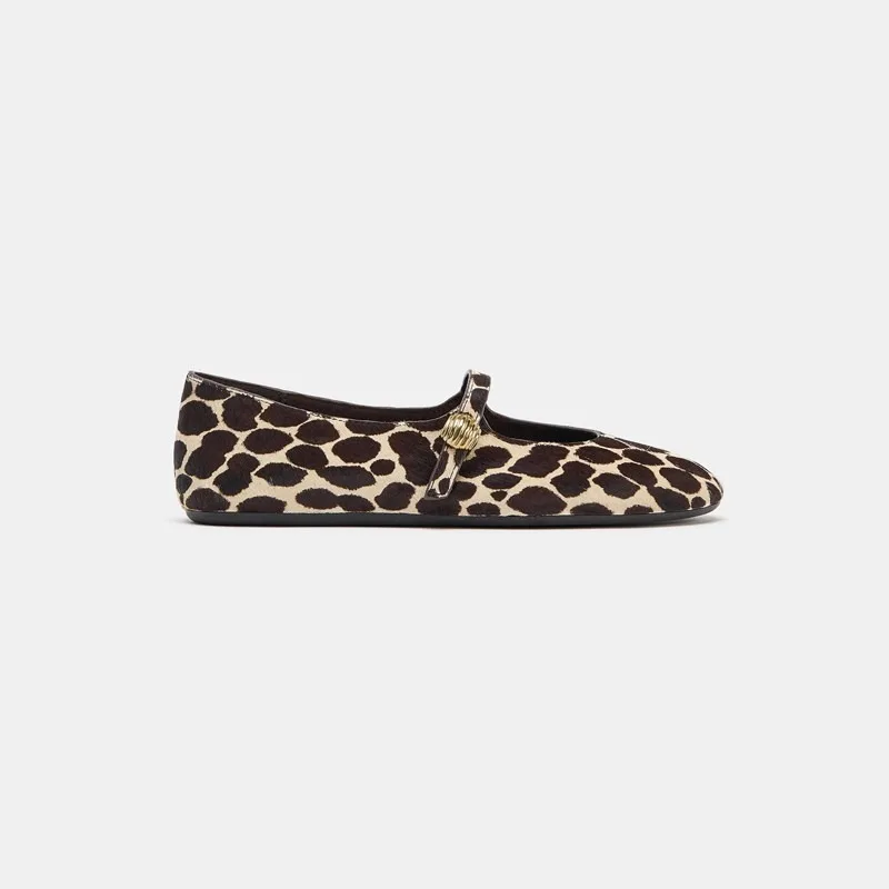 

Banyiyou Summer New Design Temperament Ballet Flats Dance Shoes Mary Jane Shoe Women's Sexy Leopard Print Flat Shoes Trend