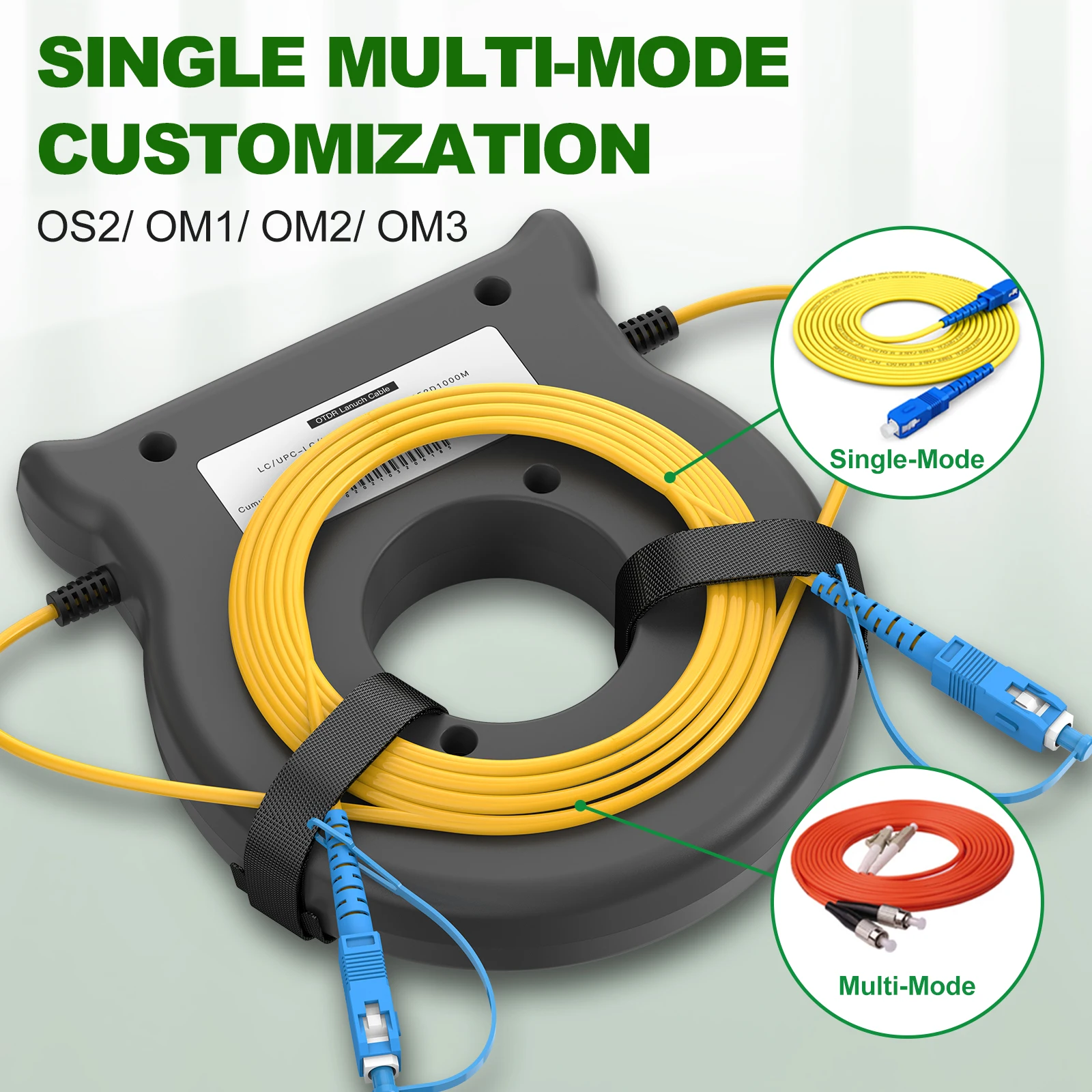 Kabel światłowodowy OTDR Launch Cable Box 1KM G652D 9/125μm, jednomodowy, do testowania światłowodów, przedłużacz, eliminator martwego pola. — zdjęcie produktu 4