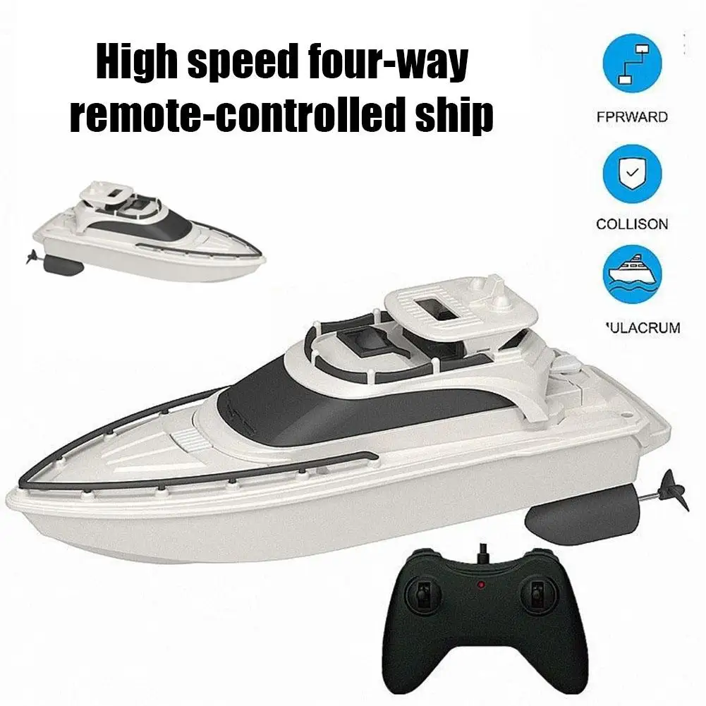 2.4G LSRC-B8 RC Boat Racing Boat High Speed Speedboat Model Electric Rechargeable Control Toy Remote Radio Waterproof Speed W6C0