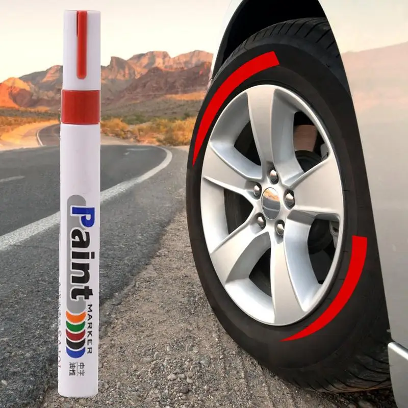 Waterproof Cars Wheel Tire Oily Mark Pen Supplies Auto Rubber Tyre Paint Care Paint Cleaner Care Shampoo Polishes Painting Pens