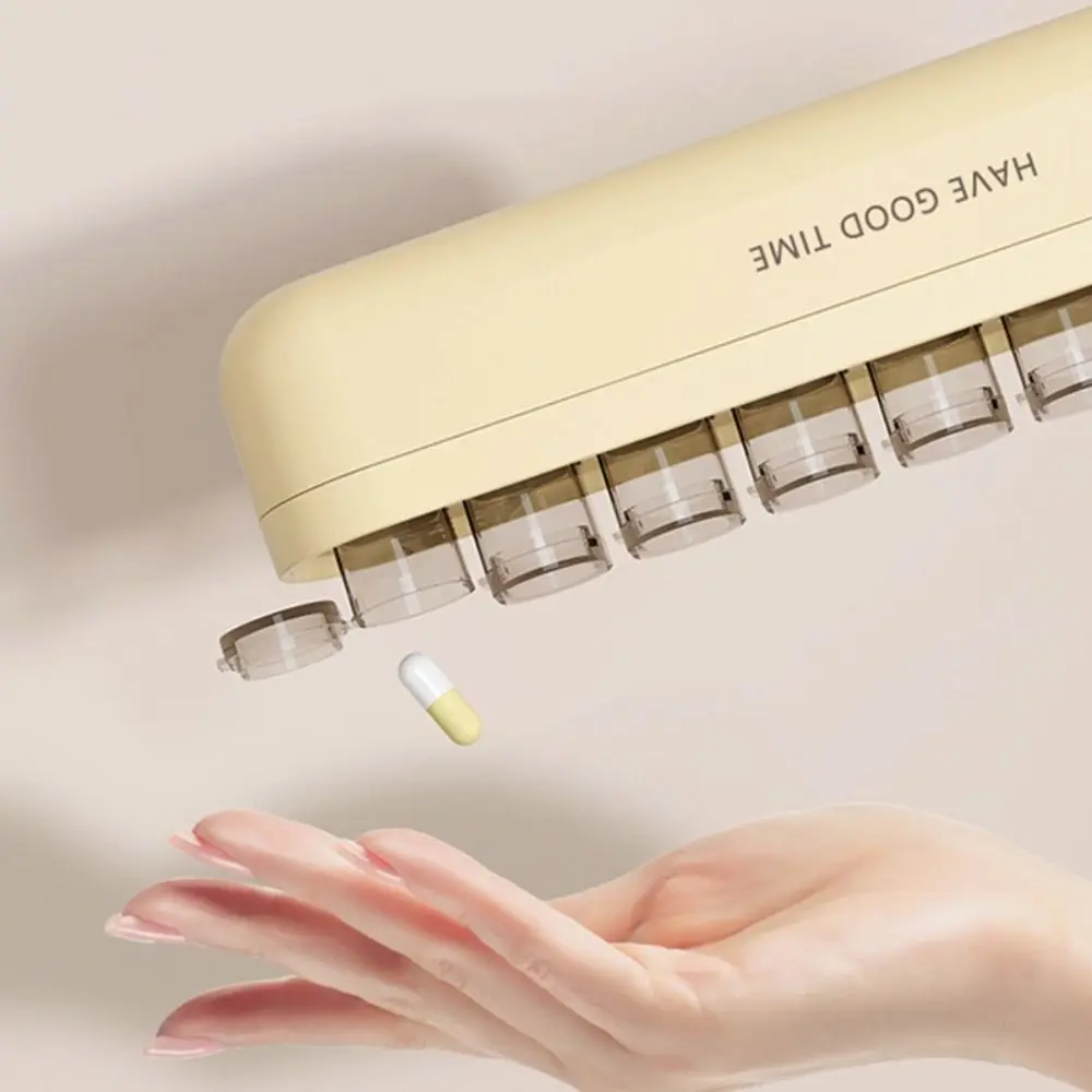 

Mini Large Capacity Seven-Day Pill Boxes Detachable Waterproof Pill Dispenser Box Multifunction Durable Pill Case Household