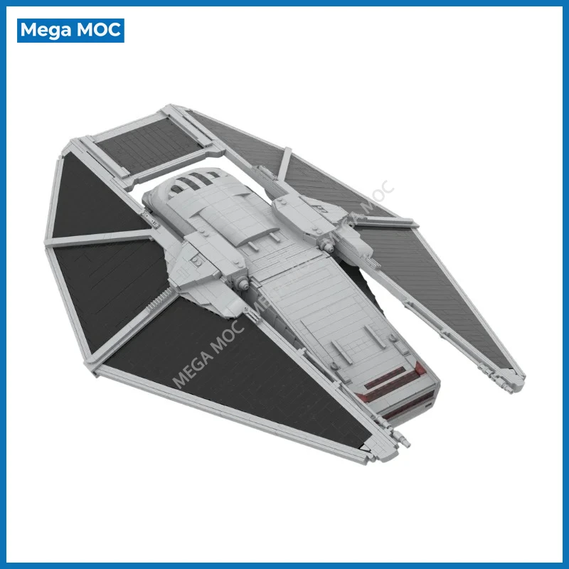 Minifig Scale Dual Engine Heavy Attack Shuttle Building Blocks Large Interstellar Combat Carrier Bricks Leisure Collectible