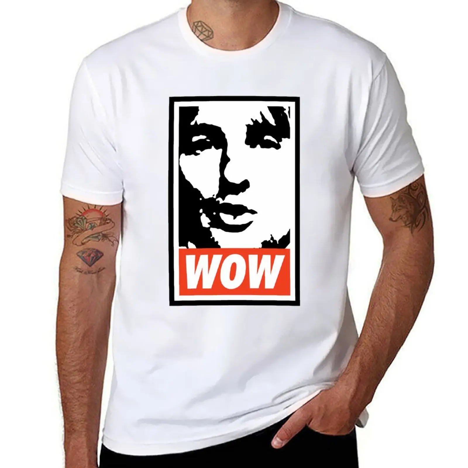

Wow. It's Owen Wilson. Wow. T-Shirt Standard Fit Solid Tee Shirt