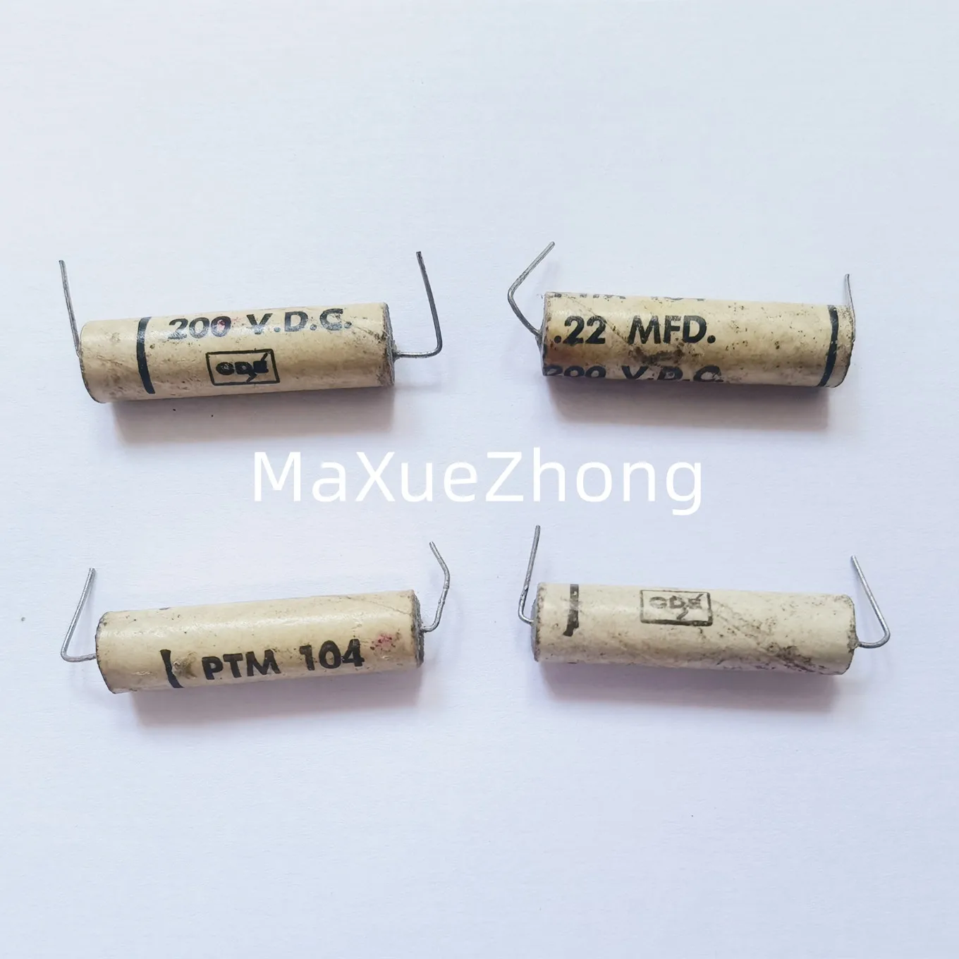 Hot spot US paper tube wax immersed 200V 0.22uf ceramic sealed frequency division audio electrodeless capacitor 10*35 (Inductor)