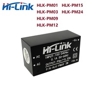 5PCS Free Ship Hi-Link HLK-PM01 HLK-PM03 HLK-PM12 220V to 5V/3.3V/12V Intelligent Household Switch  ACDC Power Supply Module