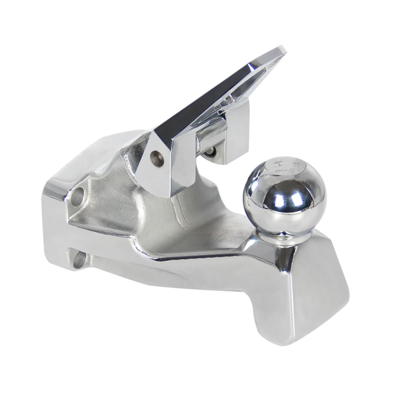

85*45mm Install Hole Forged Towing Hook with 8000LBS 2inch Trailer Ball Off Road Trailer Hitch Camp Trailer Accessories