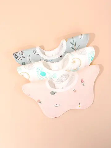 아기 면 신생아 턱받이, 아기 타액 수건, A 등급 면 부드러운 거즈, 방수 턱받이, 쌀 주머니 Best5