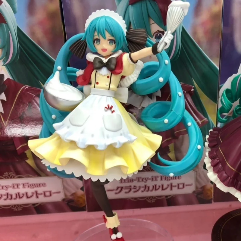 Oryginalna figurka akcji Sega Luminasta Hatsune Miku Christmas 2025, model anime, statuetka kolekcjonerska, ozdoba dekoracyjna, prezent świąteczny.