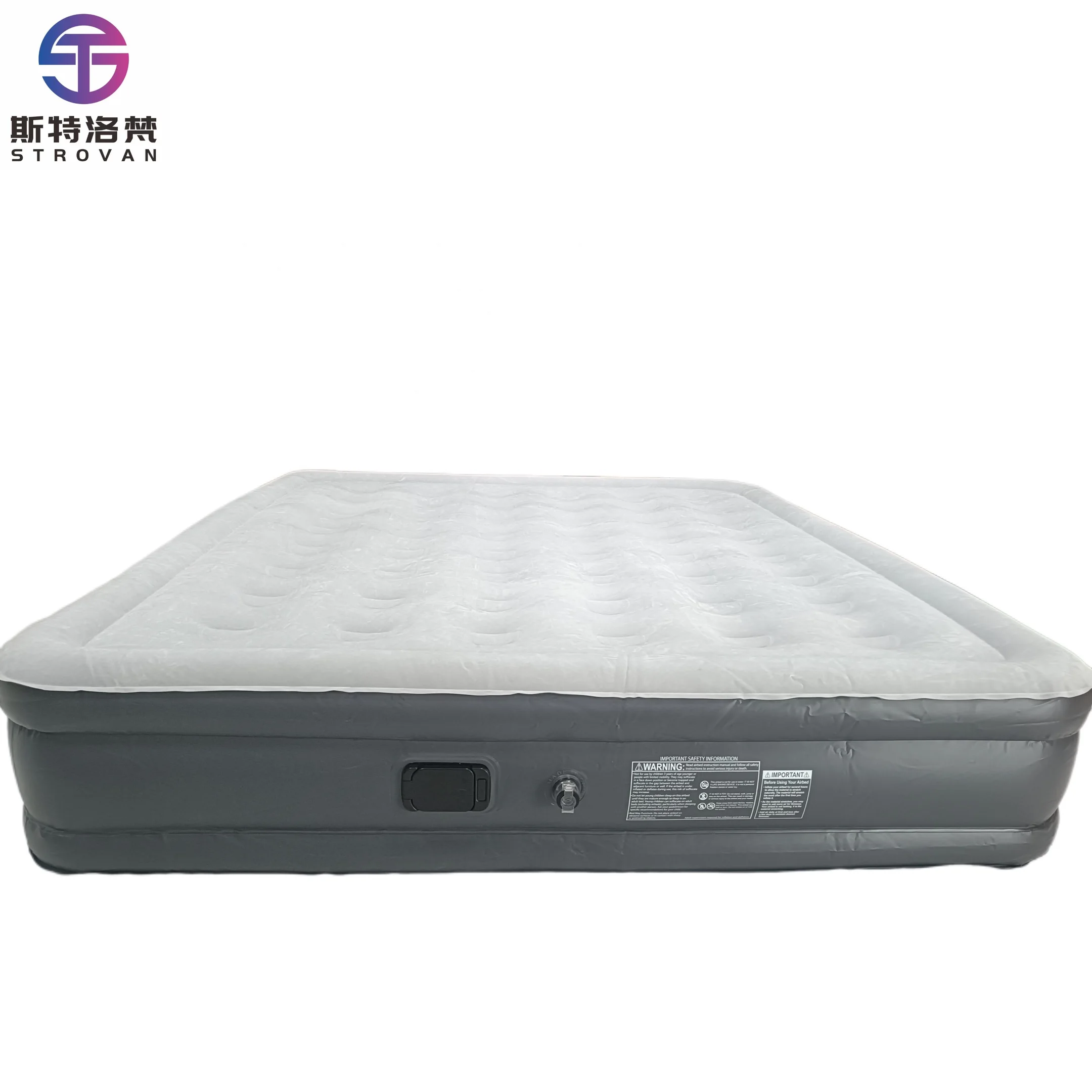 

STLF WJW Outdoor Portable 3-Person Automatic Inflatable Air Mattress with 48 Air Cells, Extra Wide Self-Inflating Camping Bed