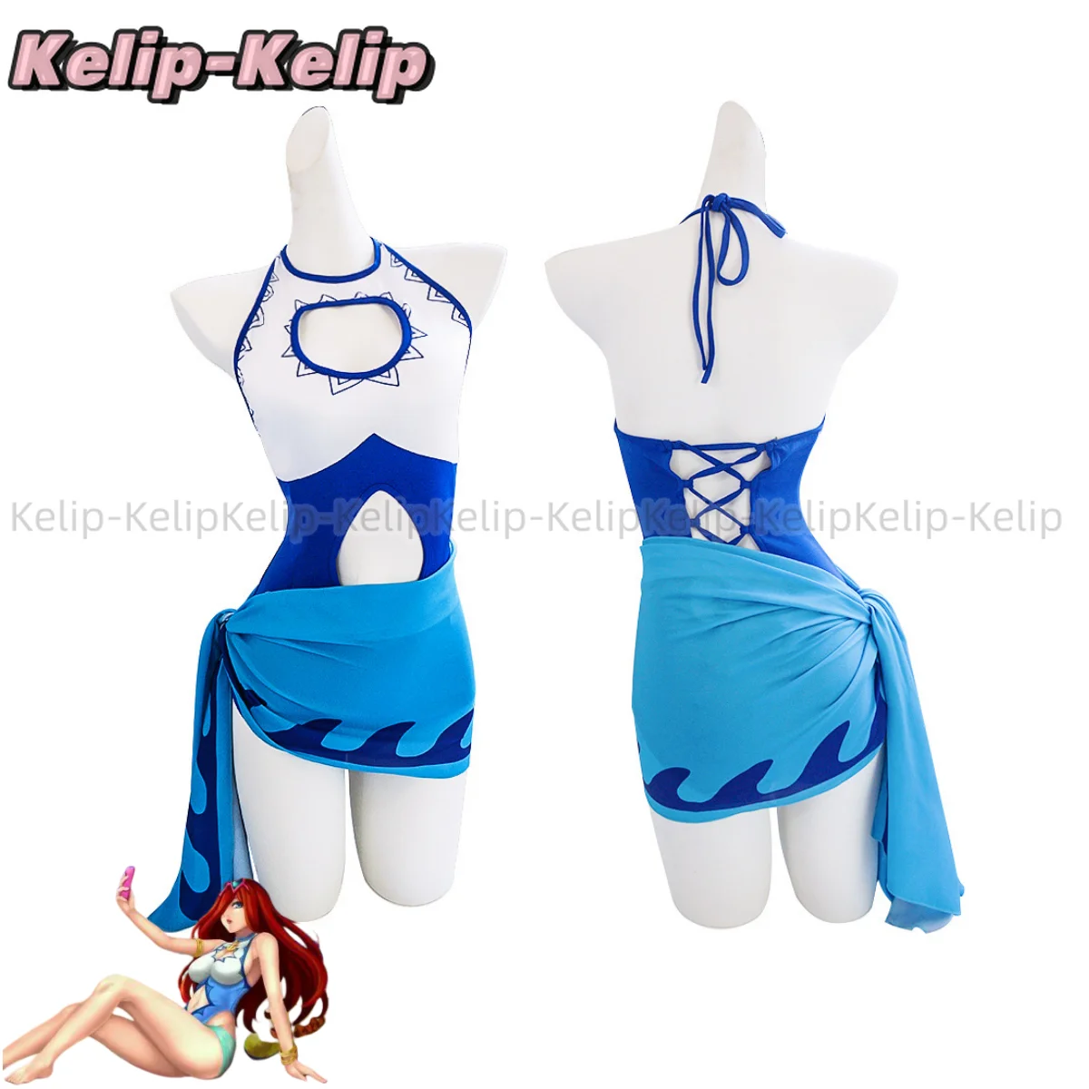 Customized Game LOL The Bounty Hunter Miss Sarah Fortune Cosplay Costume Anime Summer Pool Party Swimsuit Swimwear Hallowen Sexy