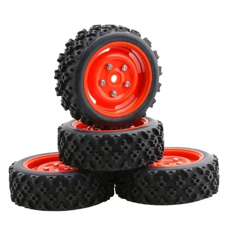 RC Model car 1/10 flat running road racing tire TT01 strong grip and wear-resistant 70MM nylon hub