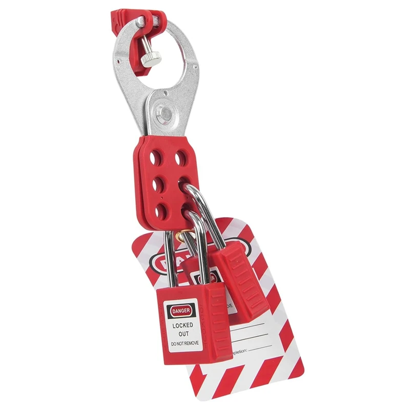 Electrical Lockout Tagout Kit, 47 PCS Safety Lotokit Circuit Breaker Lockouts, For Industrial, Electric Power