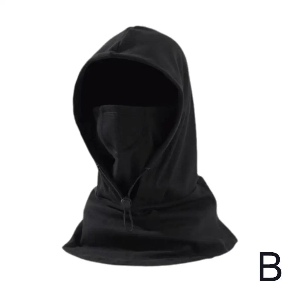 Outdoor Winter Thermal Fleece Balaclava Scarf Ski Face Warmer Warm Snood Windproof Neck Sports Cold Cap Riding Hood Hat Mas G5g3