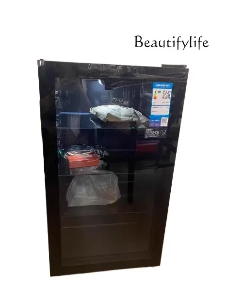 Household ice bar fresh-keeping cabinet, small refrigerator, transparent glass door, red wine freezer