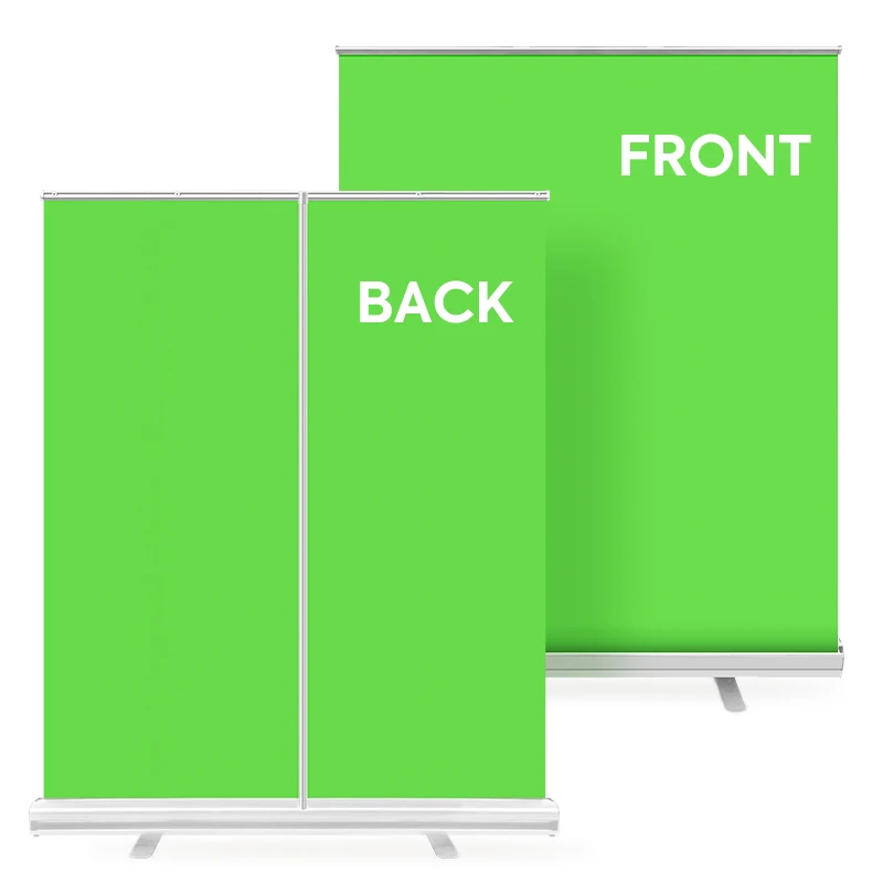 100% Polyester Green Screen,Wrinkle-Free Backdrop With Stand,Pull-Up Type Chroma Key Screen For Photography Stream Online Video