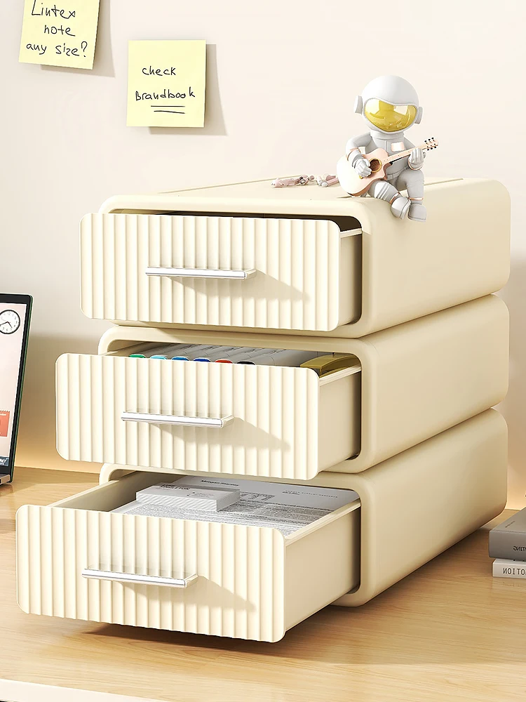 

Настольный органайзер Der Sle, ящик для хранения офисных канцелярских принадлежностей, косметический многослойный пластиковый прямоугольный ящик с колесиками