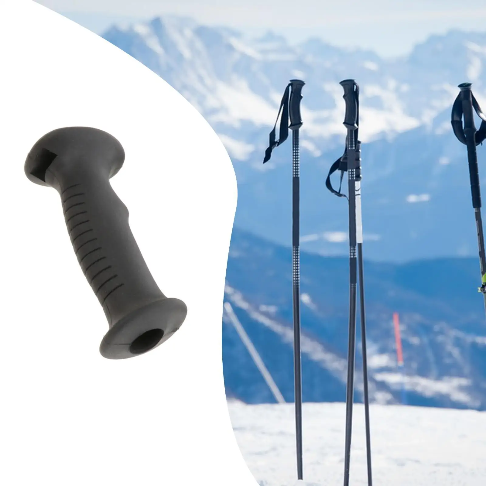 Trekking Rod Handle Replacement Ergonomic Handle Walking Rod Hand Grip for Rock